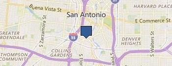 San Antonio Grants Monitoring location map