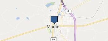 Marlin Public Works Director location map