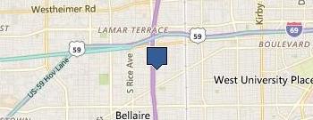 Houston Compensation Assn location map