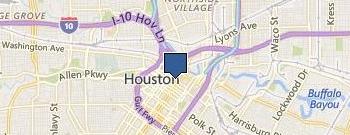 Power Washing Houston location map