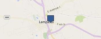 Lampasas Art Gallery location map