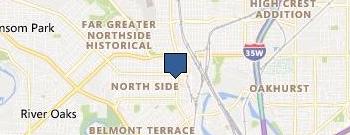 Great White Moving - Fort worth movers location map