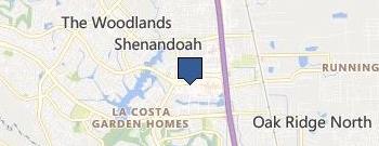 Lake Woodlands Garage Door Service location map