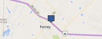 Forney Cleaners location map