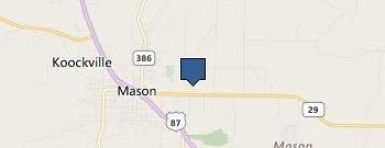 Jordan Cattle Auction location map