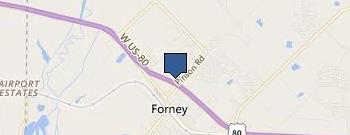 Forney Chamber of Commerce location map