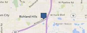 Pepper of Dallas Ft Worth location map