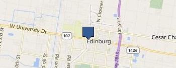 Edinburg Chamber of Commerce location map