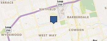 Midland Yoga Works location map