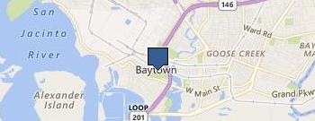 Baytown Parks & Recreation location map