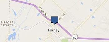 Dunkin Academy of Forney location map