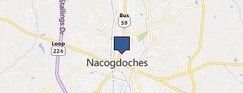 Nacogdoches Economic Devmnt location map