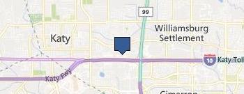 Memorial Hermann Katy Hospital location map