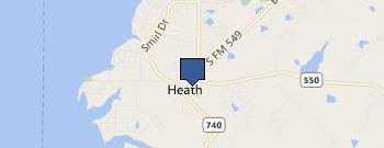 Amy Parks Heath Elementary location map