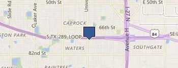 Fast Eddie's Lubbock location map