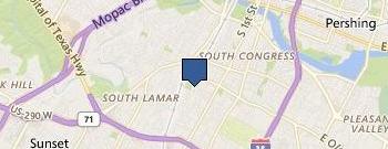 South Austin Tennis Center location map