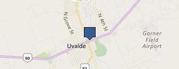 Uvalde City Manager location map