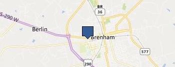 Blinn College Sbdc location map