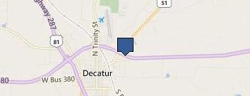 Decatur Texaco location map