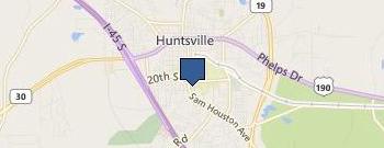 Sam Houston State University location map