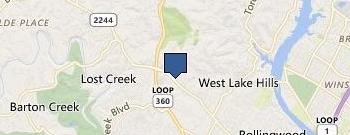 Tom Dye Contractor location map