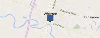 County Of Wharton location map