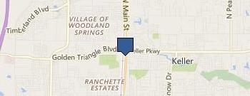 Keller Fire Department location map