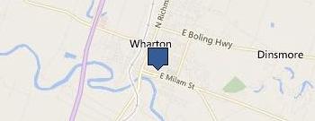 Wharton County Treasurer location map