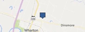 Wharton County Junior College District location map
