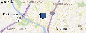 UT System Business Affair location map