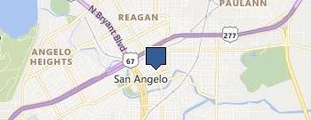 San Angelo Metro Planning location map