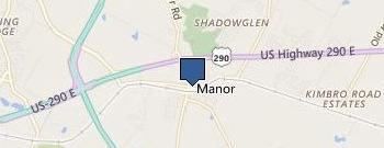 Manor Police Department location map