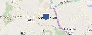 Anderson Mill Elementary Schl location map