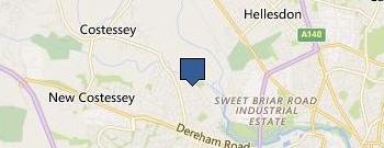 A Adcock Roofing location map