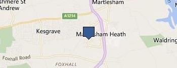 A W Plumbing & Heating (Ipswich) location map