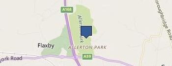 Dine Allerton Castle location map