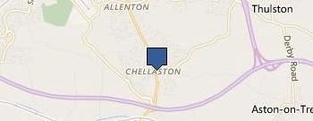 Donington Manor Hotel location map
