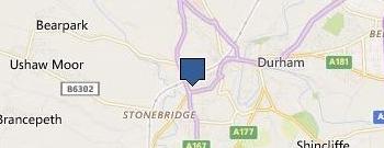 Durham City Transport location map