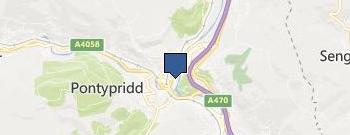 EMBROIDERY SERVICES PONTYPRIDD location map