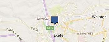 Exeter Flat Roofing location map