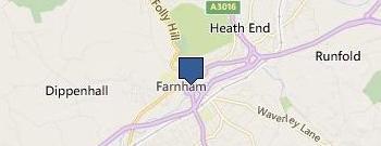 Farnham Gardening Services location map