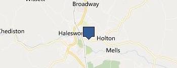 Hillfairs location map