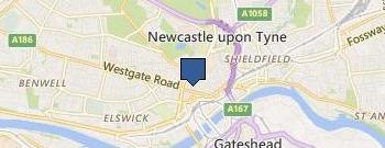Newcastle Law Centre location map