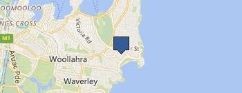 Bondi Beach Dentist location map