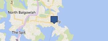 Dive Centre Manly location map