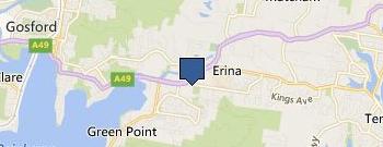 Ella Bach Erina location map
