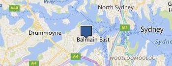 Ella Bache Balmain location map