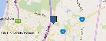 Frankston Self Storage location map