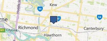 Glenferrie Private Hospital location map