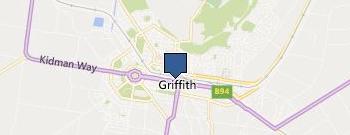 Griffith Regional Theatre location map
